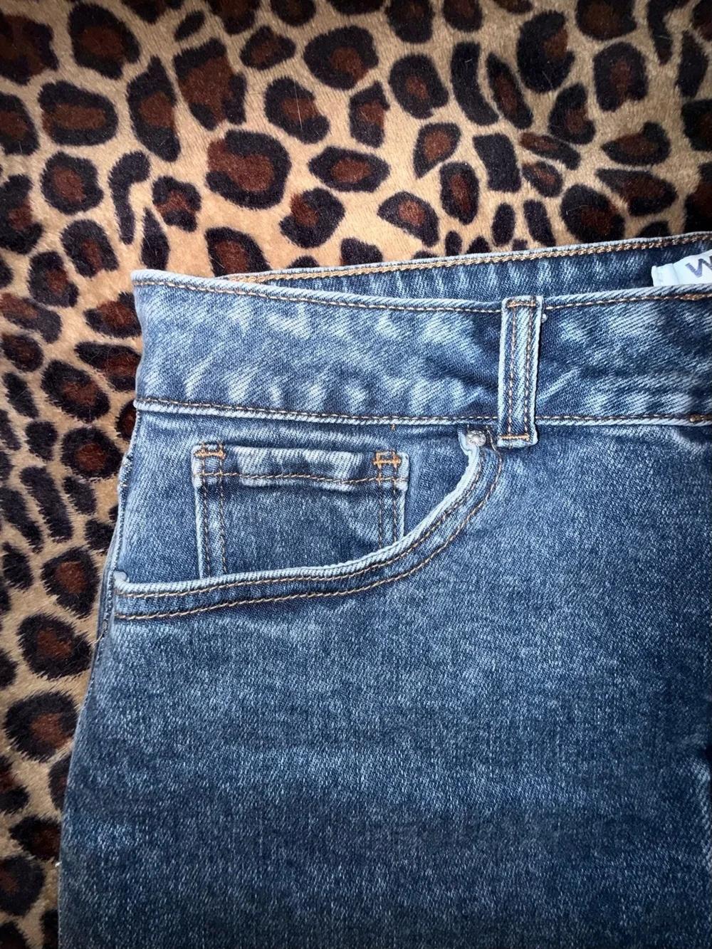 WAX Jean Dark Wash Denim Mini Skirt Size Large - Picture 9 of 9